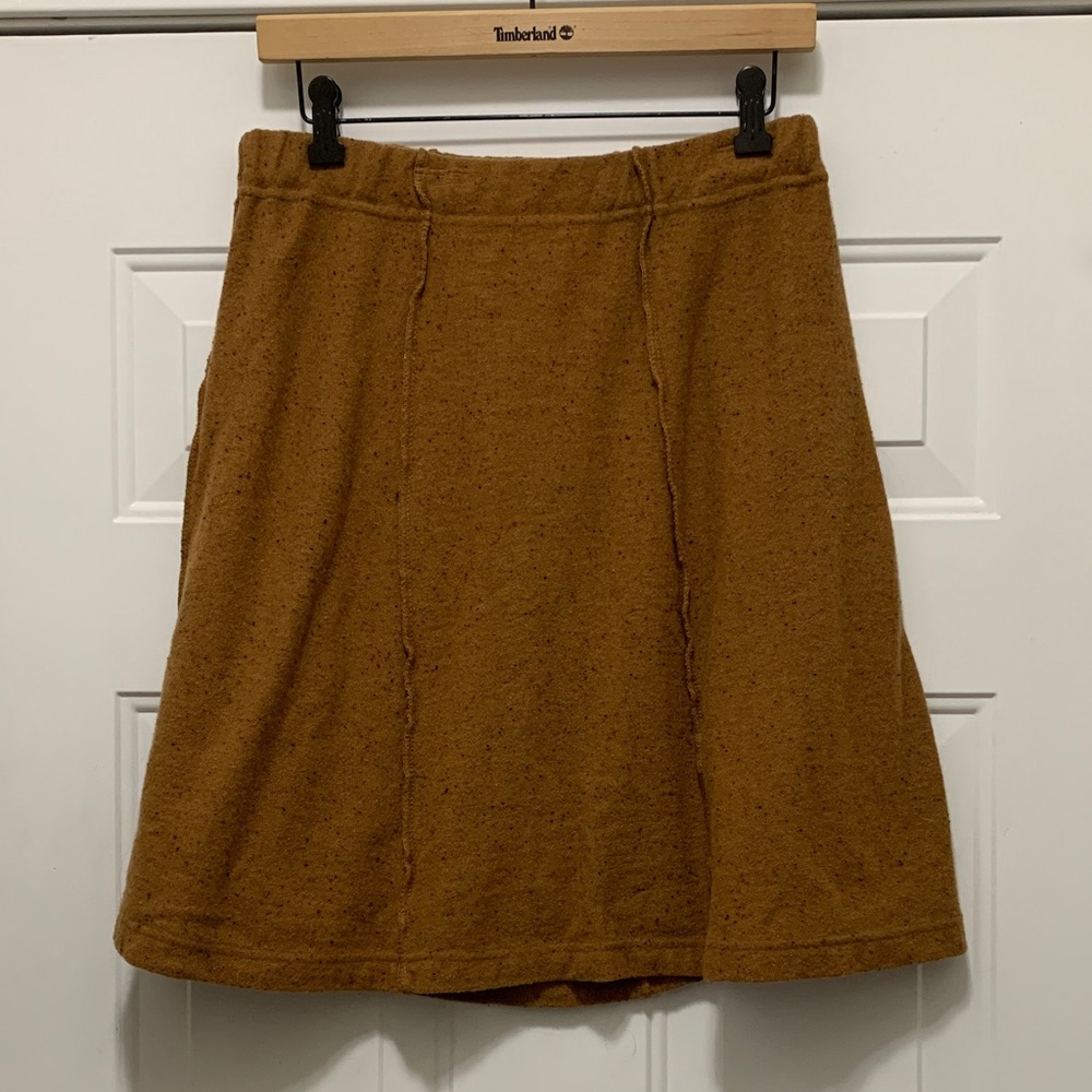 3/$15 Vintage Jessica Tierney Wool Blend Tan Skirt Size Large